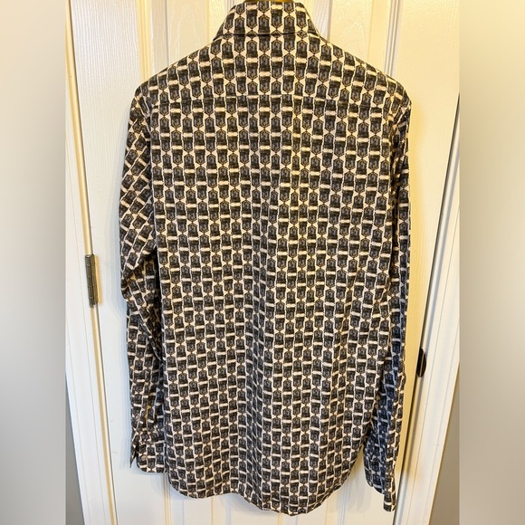 Dolce & Gabbana Gold Men’s Long Sleeve Button Down Size 42/16.5/L - Picture 7 of 10